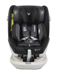 Детски СТОЛ ЗА КОЛА GENERAL С ISOFIX СИСТЕМА 360° ЧЕРЕН