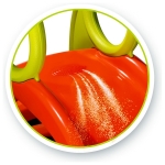 SMOBY Детска пързалка 150см до 50кг с ВОДНА функция, ЧЕРВЕНА