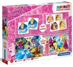 3в1 Пъзел Clementoni SUPERKIT The Princess/ Принцесите 2 х 30 части + игра Memo и  Domino