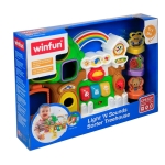 WINFUN Дърво сортер с музикална къщичка, звук и светлини