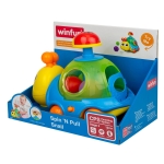 WINFUN Играчка за дърпане - музикален охлюв с топчета