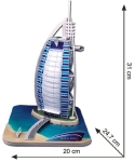CubicFun 3D Пъзел BURJ AL ARAB, 46 части