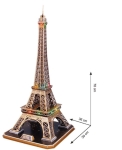 CubicFun 3D Пъзел EIFFEL TOWER, LED светлини, 84 части