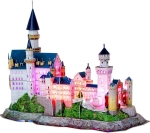 CubicFun 3D Пъзел NEUSCHWANSTEIN CASTLE, LED светлини, 128 части