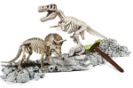 CLEMENTONI Science Play Скелет T-Rex and Triceratops светещ