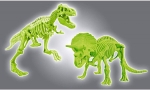 CLEMENTONI Science Play Скелет T-Rex and Triceratops светещ