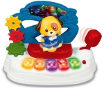 WINFUN Цветно Пиано с Танцуващо Куче,звук и светлини, Beat Bop