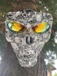 Маска за лице GHOST RIDER мото маски с ЧЕРЕП, рокерски за чопър