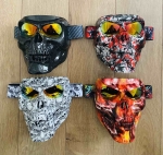 Маска за лице GHOST RIDER мото маски с ЧЕРЕП, рокерски за чопър
