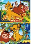 CLEMENTONI Пъзел Lion King/Царя лъв, Симба/Тимон и Пумба , 2в1, 2х60части