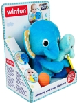 WINFUN Плюшен Слон с Бебе Слонче - Дрънкалка Little Pals