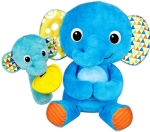 WINFUN Плюшен Слон с Бебе Слонче - Дрънкалка Little Pals