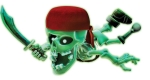 JOHNNY THE SKULL Забавна Игра Пиратските приключения на Джони Черепа, 6 проектора, 4 нива на трудност