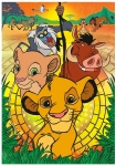 CLEMENTONI Комплект пъзел и 3D фигурка SUPER COLOR LION KING/Царя лъв, 104 части