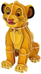 CLEMENTONI Комплект пъзел и 3D фигурка SUPER COLOR LION KING/Царя лъв, 104 части