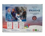 Пъзел 100 части FROZEN + ПОДАРЪК 3 страници и 4 молива за оцветяване Замръзналото кралство