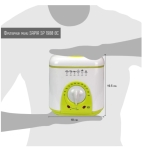 Фритюрник мини sapir sp 1980 bc, 950w, 1 литър, бял/зелен,  2 ГОДИНИ ГАРАНЦИЯ