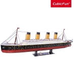 Cubic Fun 3D LED Пъзел Кораб Титаник/Titanic, 266 части, LED Светлина UR