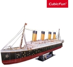 Cubic Fun 3D LED Пъзел Кораб Титаник/Titanic, 266 части, LED Светлина UR