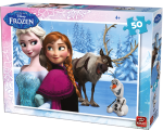 Пъзел 2в1 FROZEN 50 части Замръзналото кралство KING, Холандия