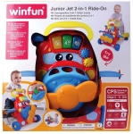 WINFUN Музикална проходилка Ride - On 2в1 Самолет Junior Jet, сортер