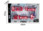 OCIE DIY City Truck Пожарна 1:48 със 3 вида сменящи се ремаркета, пътни знаци