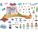 Playmobil - Занимателен Игрален Комплект Магазин за сладолед на плажа, 108 елемента