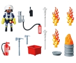 Playmobil - Занимателен игрален  комплект Пожарникари, 24 елемента