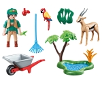 Playmobil - Занимателен игрален комплект Зоопарк, 18 елемента