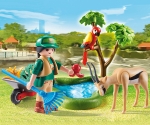 Playmobil - Занимателен игрален комплект Зоопарк, 18 елемента