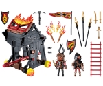 Playmobil - Занимателен Игрален комплект Рицарите от Бърнам: Огнен таран