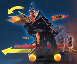 Playmobil - Занимателен Игрален комплект Рицарите от Бърнам: Огнен таран
