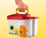 Playmobil - Занимателен комплект за игра Преносима детска градина, 15 елемента
