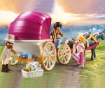 Playmobil - Занимателен комплект за игра Романтична кралска карета, 60 елемента