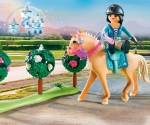 Playmobil - Занимателен комплект за игра Урок по езда за принцеса, 265 елемента