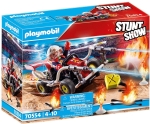 Playmobil - Занимателен комплект за игра Каскадьорско шоу, Пожарен автомобил, 47 елемента