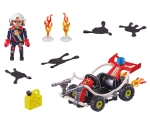 Playmobil - Занимателен комплект за игра Каскадьорско шоу, Пожарен автомобил, 47 елемента