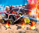 Playmobil - Занимателен комплект за игра Каскадьорско шоу, Пожарен автомобил, 47 елемента