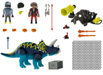 Playmobil - Занимателен комплект за игра  Трицератопс: Битка за легендарните камъни, 40 елемента