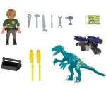 Playmobil - Занимателен комплект за игра  Дейнонихус: Готов за битка, 19 елемента