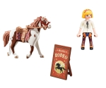 Playmobil - Занимателен комплект за игра Абигейл на родео в Мирадеро, 9 елемента