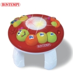 Bontempi - Бебешка музикална масичка, 7 мелодии, 3 ноти, 2 барабанни звука + светлини
