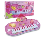 Bontempi - Синтезатор със светлинни ефекти за момиче, 22 клавиша