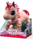 Peppy Pets - Плюшен любимец за разходка навън - Розов еднорог