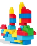 Mega Bloks Конструктор Първи строители, 60 части, син