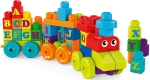 Игрален комплект конструктор Mega Bloks, влакче с букви ABC (английска азбука)