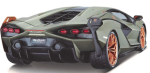 Bburago Plus - модел на кола 1:18 - Lamborghini Sian FKP 37