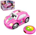 Bburago Junior - Радиоуправляема количка VW Beetle, розова