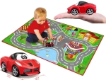 Bburago Junior - Килимче за игра с количка Ферари, 100 х 70 см