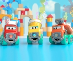Bburago Junior - Drive 'N Rock строителен камион със звук и светлини, асортимент